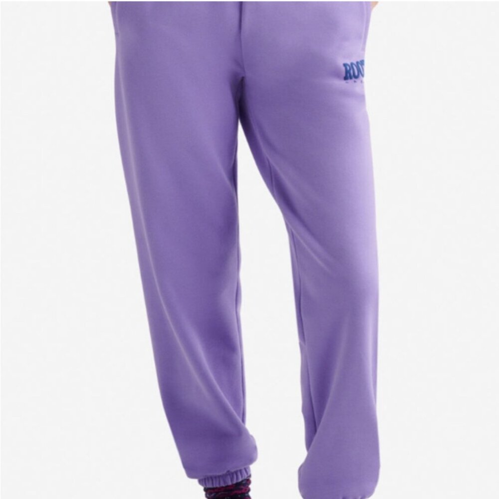 Roots Retro Sweatpants Unisex M Purple